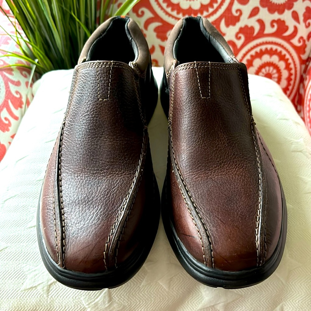 NEW in Box Collection by Clarks Cotrell Step Loafer Slip On Brown Mens Size 10 M